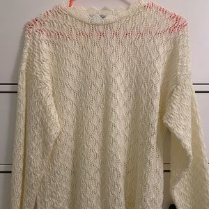 Scalloped Knit Vintage Sweater